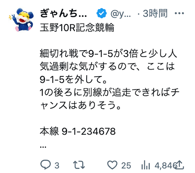 ぎゃんちゅう　ツイッター　投稿例3